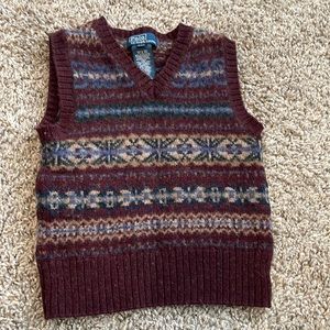 Polo Ralph Lauren Lambs Wool Yak Hair Winter Vest